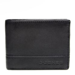 J Jones must nahast rahakott meestele 11,5x9cm