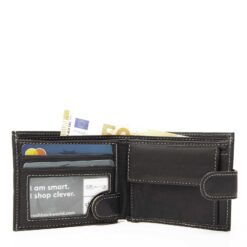 Alternative view of Wild must nahast rahakott meestele 11x9cm