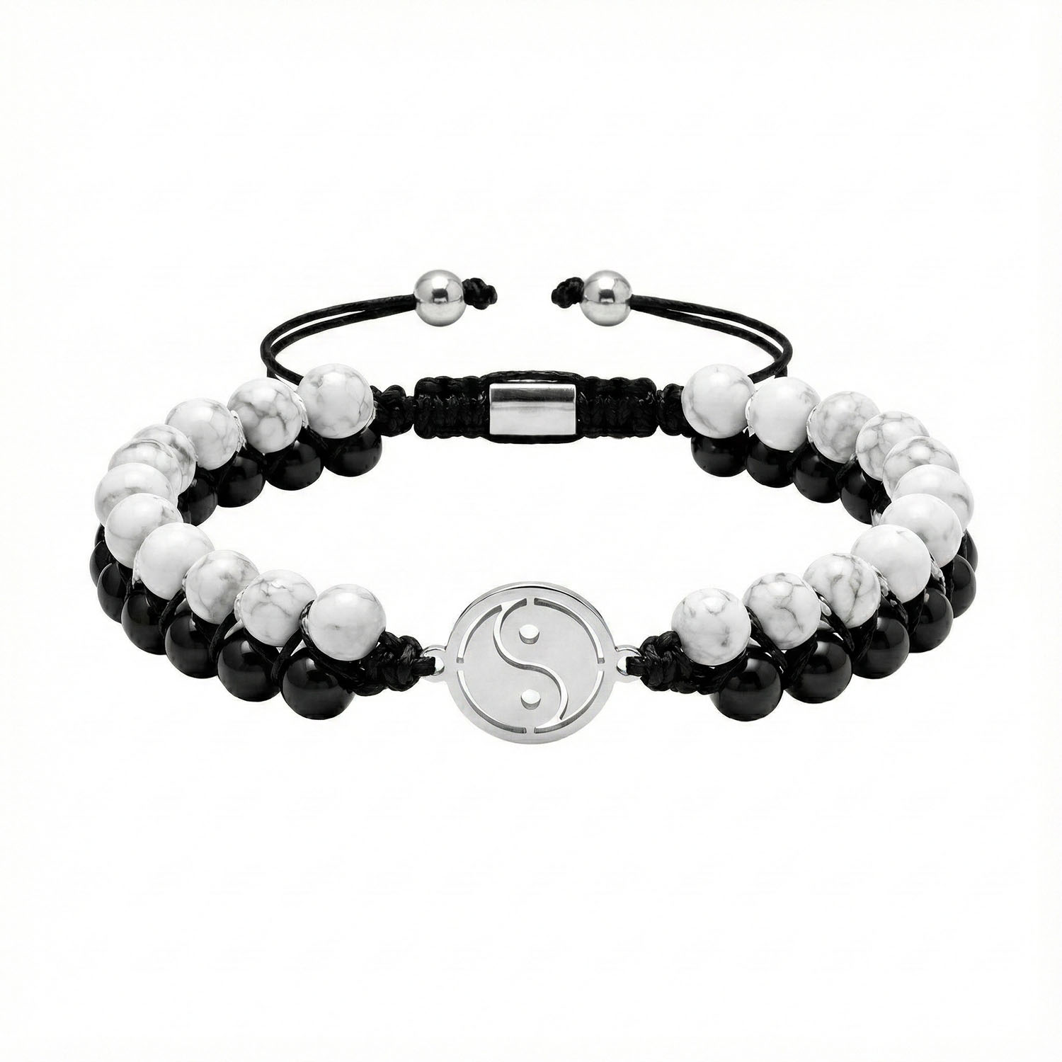 Punutud käevõru Yin Yang