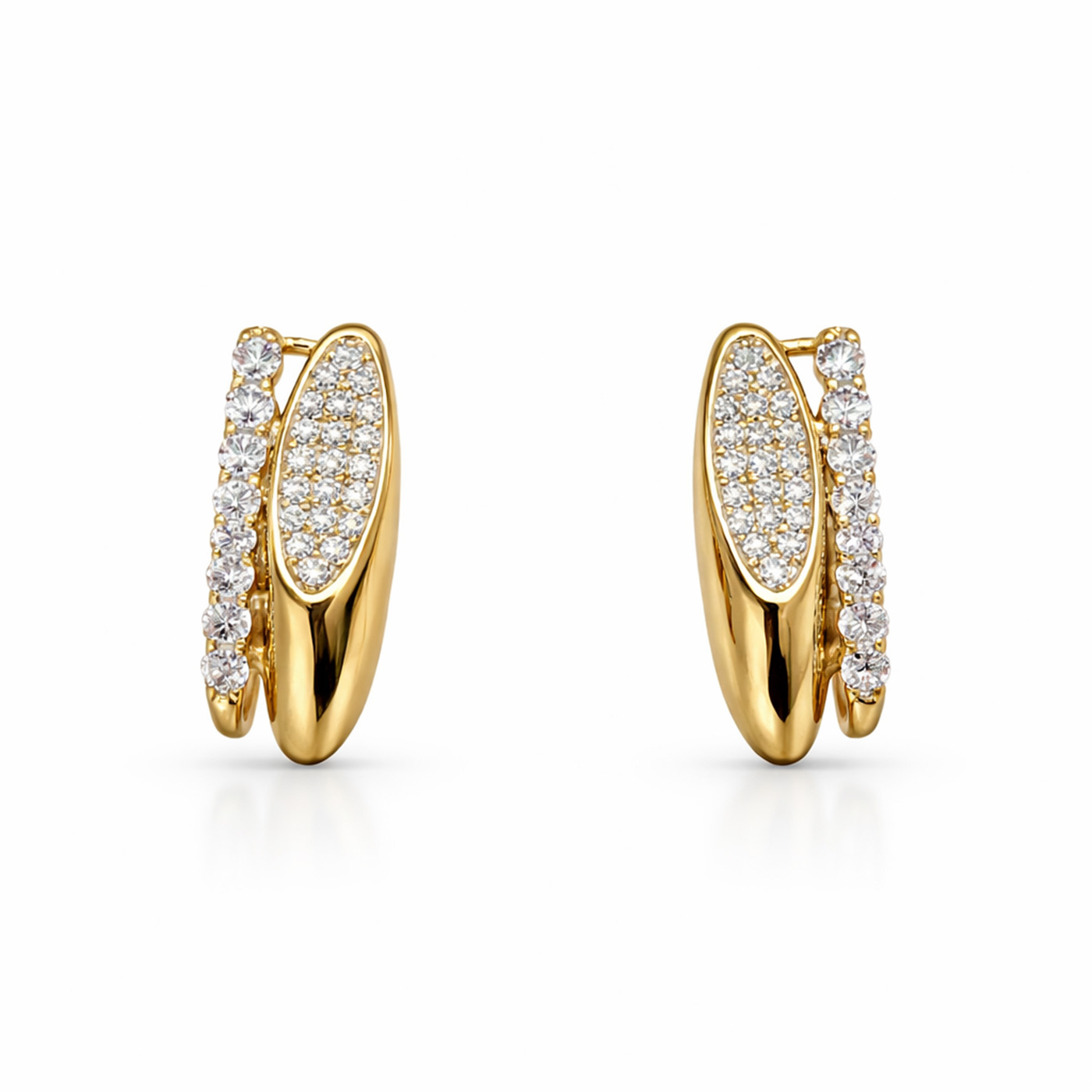 Kuldsed kõrvarõngad Winter.